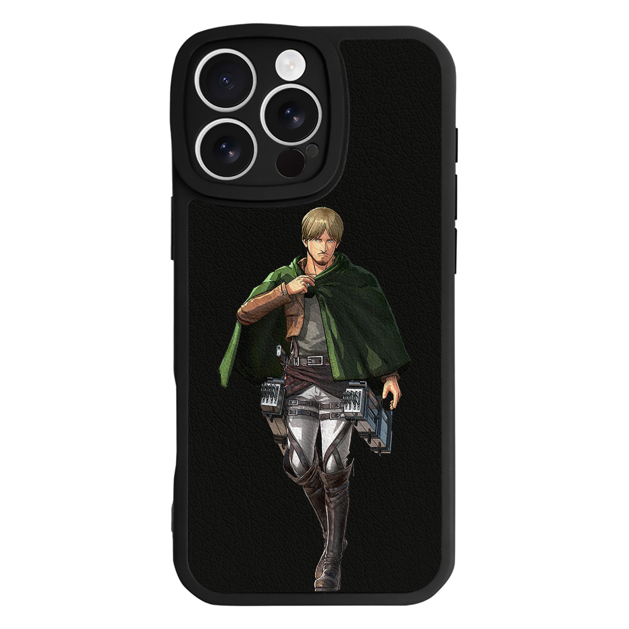 （画像用） 進撃の巨人 ミケ·ザカリアス Attack on Titan Mike Zakarius 【iPhone 16シリーズ対応】シリコンスマホケース（レザー調） 材質：シリコン